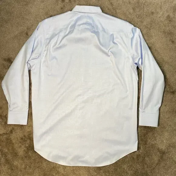 2 Chales Tyrwhitt Large Classic Fit Shirts Pink Patterned & Blue Oxford Cloth - Picture 4 of 16